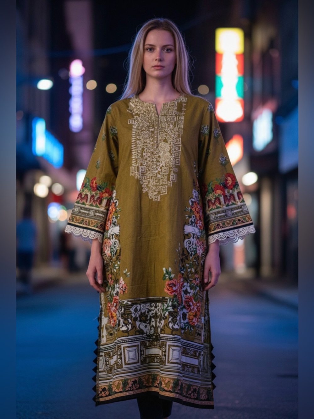 J.pret Pakistan dress Kurta top M